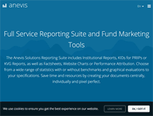 Tablet Screenshot of anevis-solutions.com